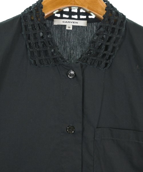 CARVEN（カルヴェン）カジュアルシャツ 黒 サイズ:36(XS位) レディース/2200714087146