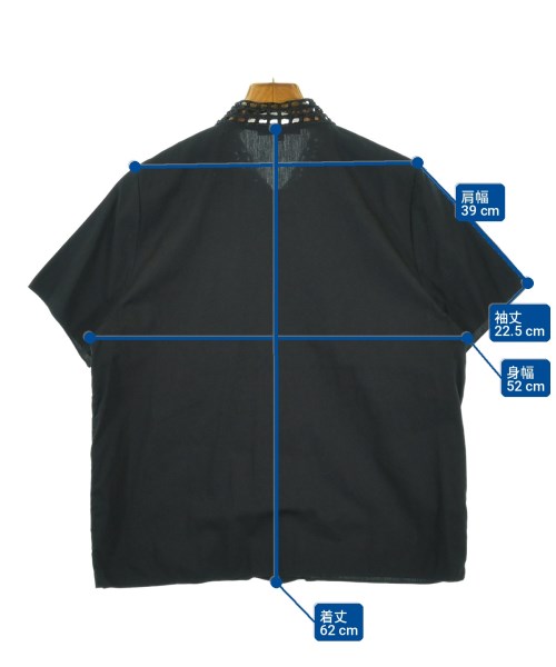 CARVEN（カルヴェン）カジュアルシャツ 黒 サイズ:36(XS位) レディース/2200714087146