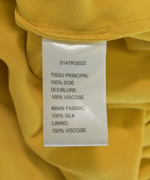 CARVEN（カルヴェン）ワンピース 黄 サイズ:34(XXS位) レディース/2200721993041