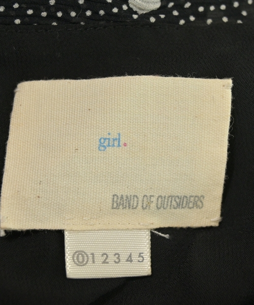 girl.by BAND OF OUTSIDERS（ガールバイバンドオブアウトサイ）カジュアルシャツ 黒 サイズ:0(XS位) レディース/2200625724161