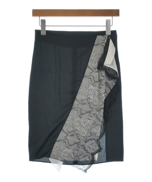 sharon wauchob(シャロンワコブ)ひざ丈スカート 黒 サイズ:34(XXS位)/2200637563116