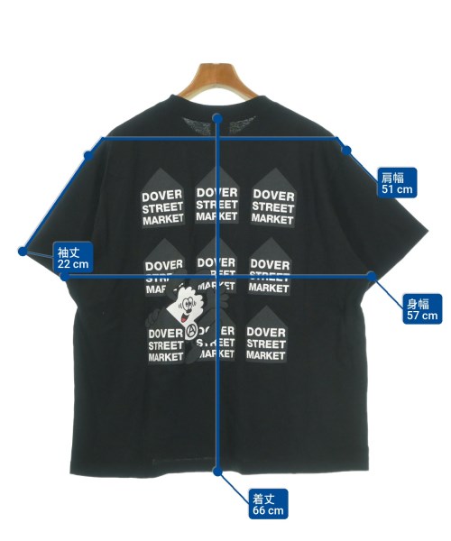 DOVER STREET MARKET（ドーバーストリートマーケット）Tシャツ・カットソー 黒 サイズ:L メンズ/2200649296095
