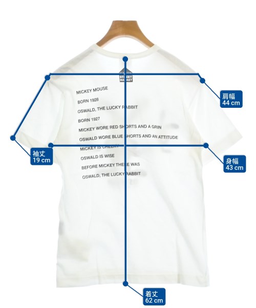 DOVER STREET MARKET（ドーバーストリートマーケット）Tシャツ・カットソー 白 サイズ:S メンズ/2200683714098