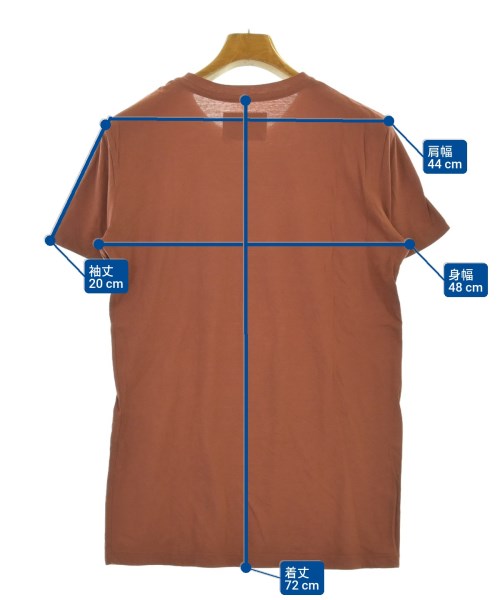 Umit Benan（ウミットベナン）Tシャツ・カットソー 茶 サイズ:XS メンズ/2200689256158