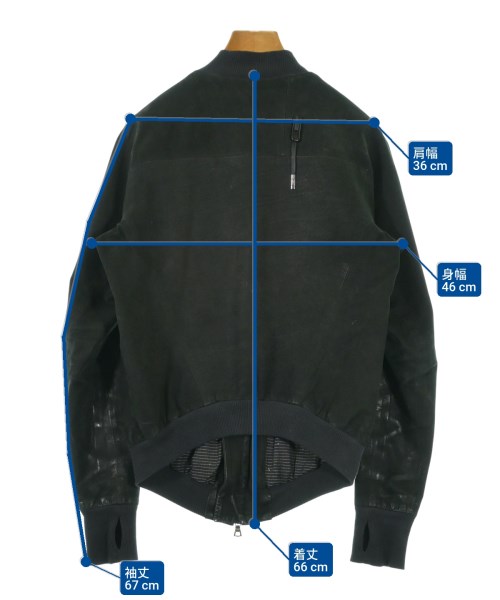 Boris Bidjan Saberi（ボリスビジャンサベリ）ライダース 黒 サイズ:XS レディース/2200693270034