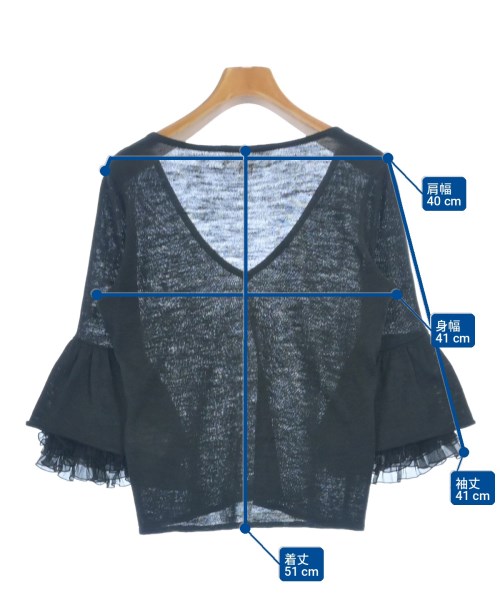 GiAMBATTiSTA VALLi（ジャンバティスタ　ヴァリ）ニット・セーター 黒 サイズ:38(S位) レディース/2200708235010