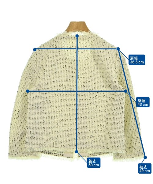 GiAMBATTiSTA VALLi（ジャンバティスタ　ヴァリ）ノーカラージャケット 白 サイズ:40(XS位) レディース/2200663157020