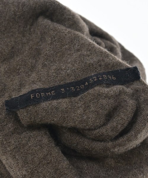 FORME 3'3204322896（フォーム）マフラー 茶 サイズ:- メンズ/2200639061016