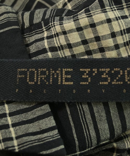 FORME 3'3204322896（フォーム）シャツワンピース 黒 サイズ:S レディース/2200624261025
