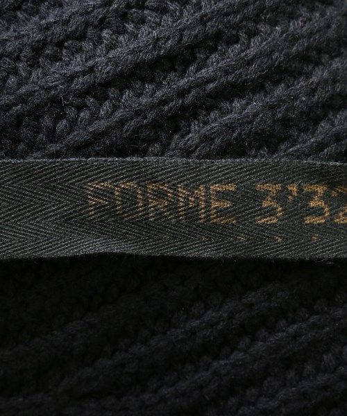FORME 3'3204322896（フォーム）カーディガン 黒 サイズ:S メンズ/2200540941308