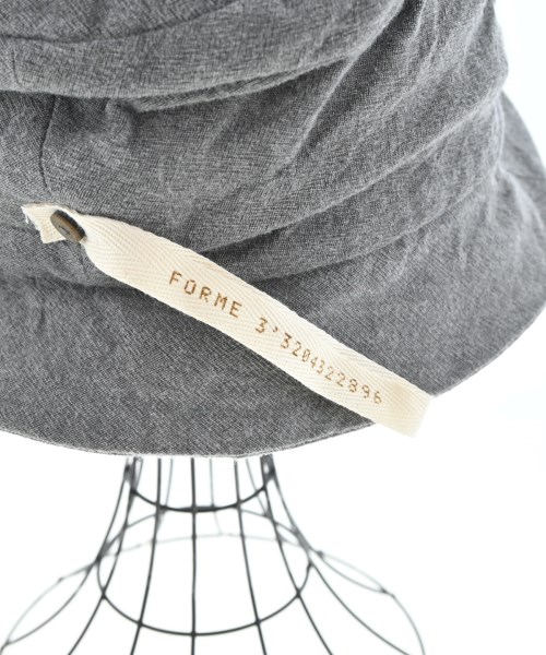 FORME 3'3204322896（フォーム）ハット グレー サイズ:L メンズ/2200653530017