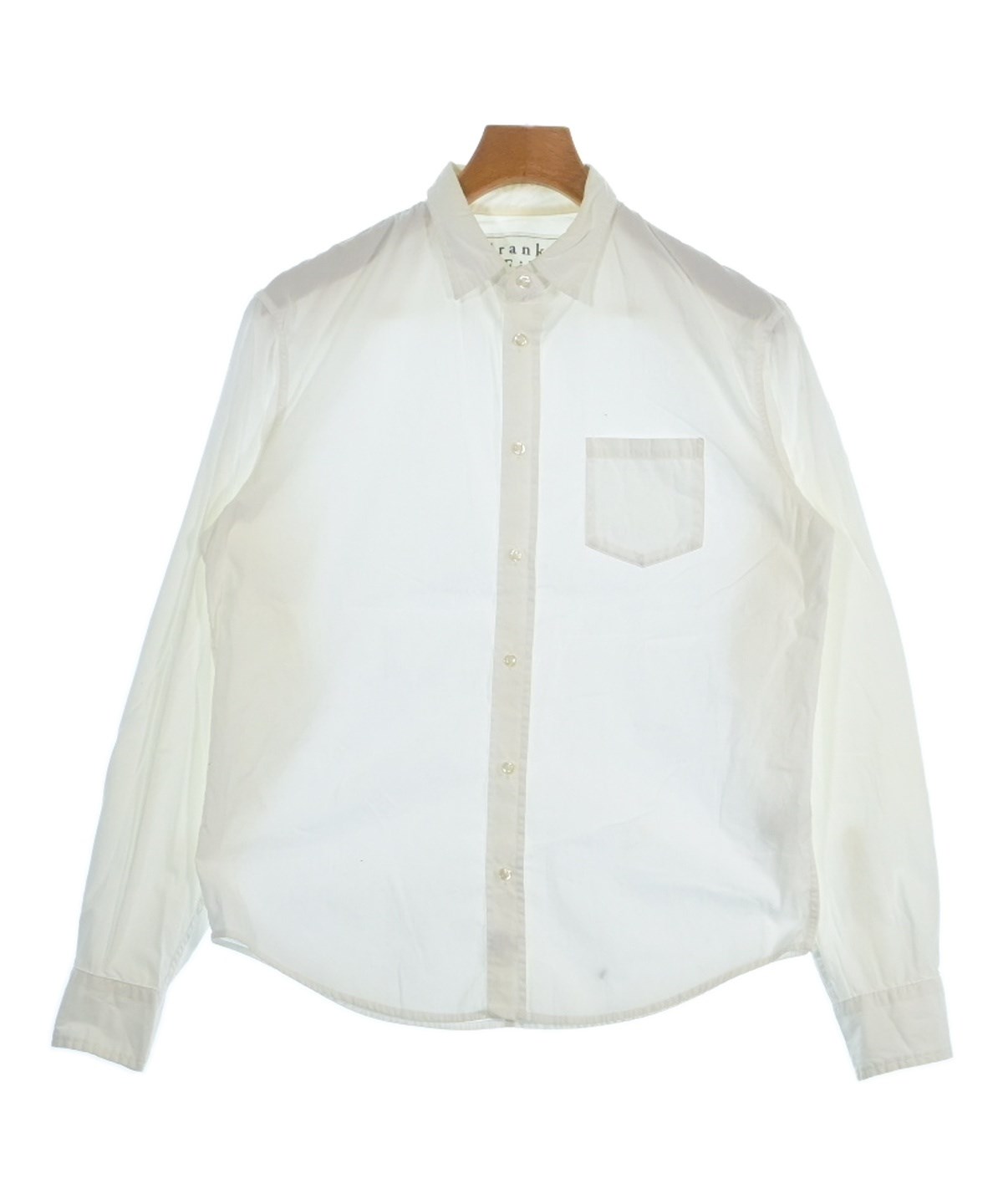 Frank&Eileen フランクアンドアイリーン シャツ ホワイト 白 サイズ:XS | RON HERMAN 別注 オックスフォード ドレス シャツ (PAUL) | トップス カジュアルシャツ 長袖 | USA製【メンズ】【中古】【美品】【K4666】 Frank&Eileen（フランクアンドアイリーン）カジュアルシャツ 白 サイズ