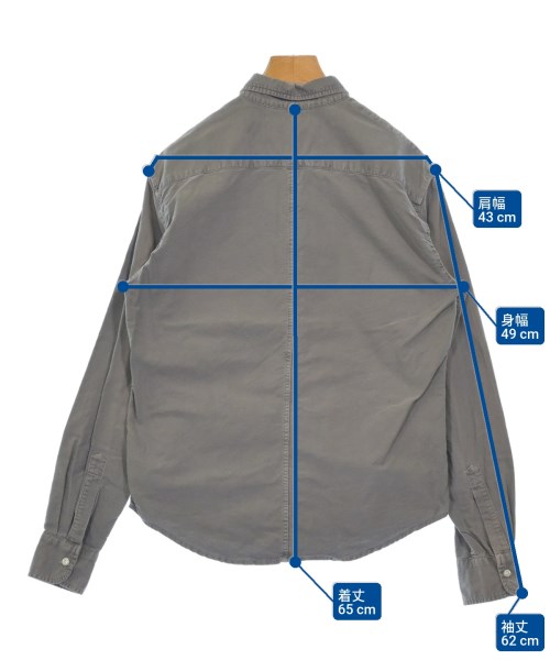 Frank&Eileen（フランクアンドアイリーン）カジュアルシャツ グレー サイズ:XXS レディース/2200642489142