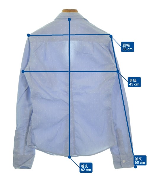 Frank&Eileen（フランクアンドアイリーン）カジュアルシャツ 青 サイズ:XXS レディース/2200643157071