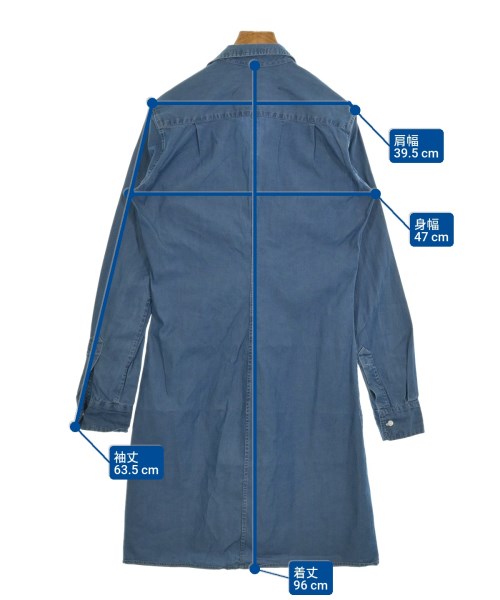 Frank&Eileen（フランクアンドアイリーン）シャツワンピース 青 サイズ:XS レディース/2200614017076