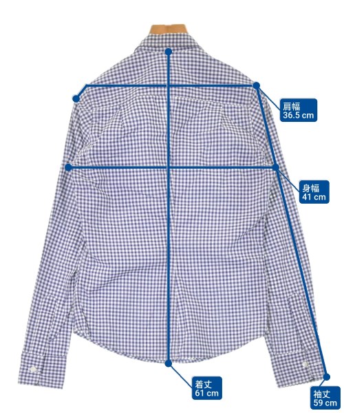 Frank&Eileen（フランクアンドアイリーン）カジュアルシャツ 紺 サイズ:XXS レディース/2200629492066