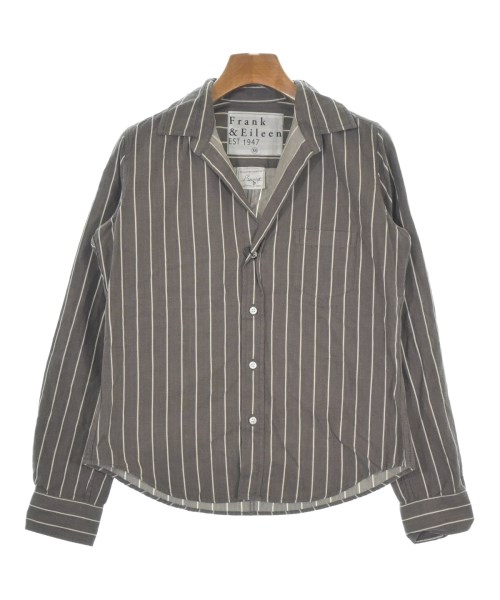 Frank&Eileen(フランクアンドアイリーン)カジュアルシャツ 茶 サイズ:XS/2200631143543