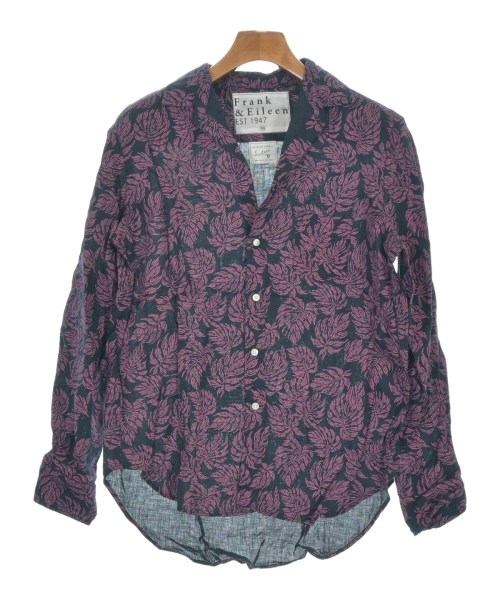 Frank&Eileen(フランクアンドアイリーン)カジュアルシャツ 紺 サイズ:XS/2200631143628