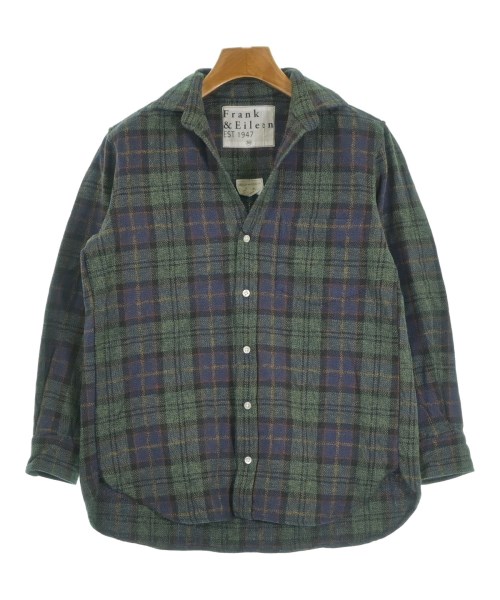 Frank&Eileen(フランクアンドアイリーン)カジュアルシャツ 緑 サイズ:XS/2200631143659