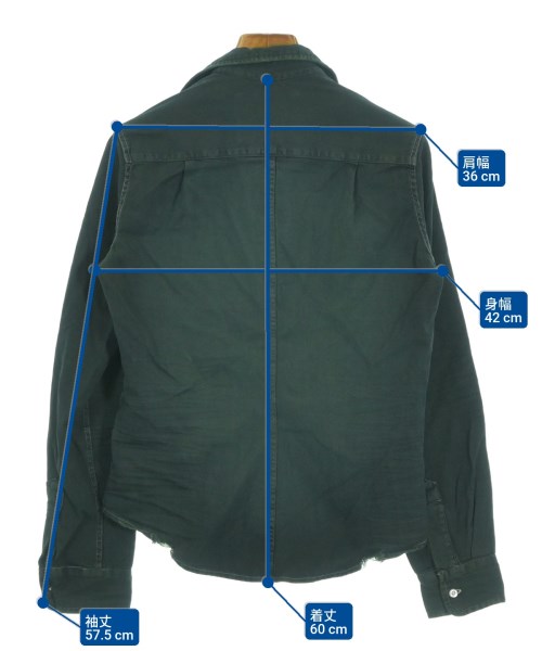 Frank&Eileen（フランクアンドアイリーン）カジュアルシャツ 緑 サイズ:XS レディース/2200631143710