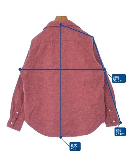 Frank&Eileen（フランクアンドアイリーン）カジュアルシャツ 赤 サイズ:XS レディース/2200631144861