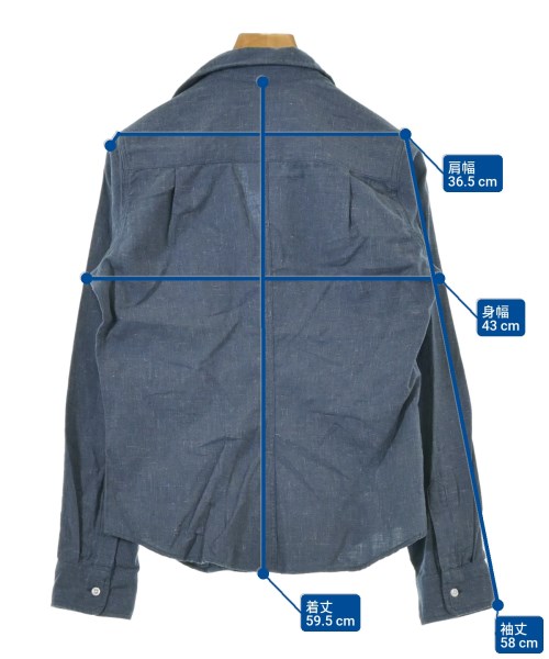 Frank&Eileen（フランクアンドアイリーン）カジュアルシャツ 青 サイズ:XS レディース/2200631150107