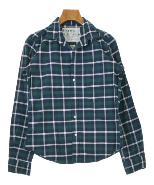 Frank&Eileen(フランクアンドアイリーン)カジュアルシャツ 紺 サイズ:XS/2200631150404