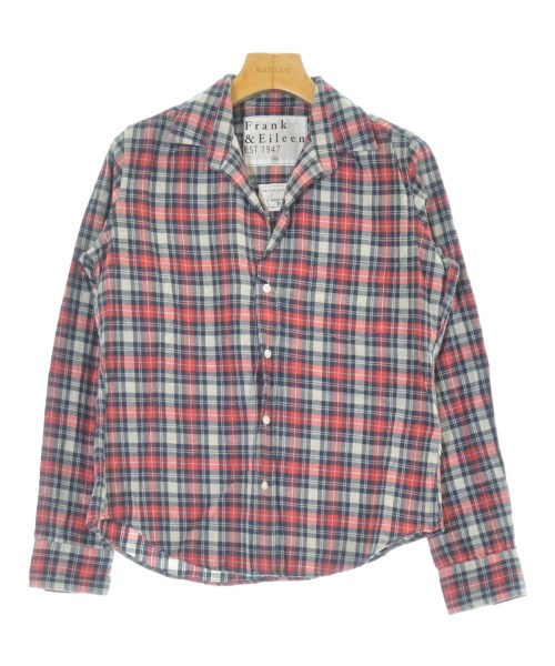 Frank&Eileen(フランクアンドアイリーン)カジュアルシャツ 赤 サイズ:XS/2200631150442