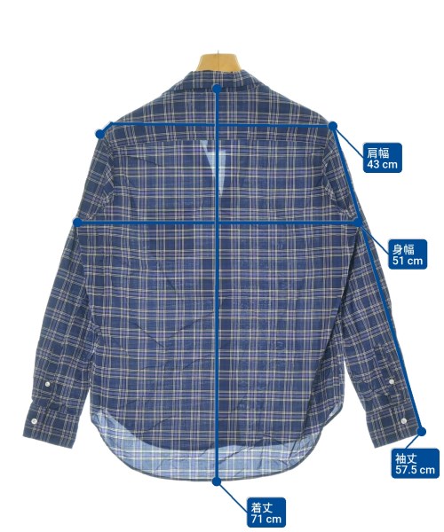 Frank&Eileen（フランクアンドアイリーン）カジュアルシャツ 紺 サイズ:XS レディース/2200631150480