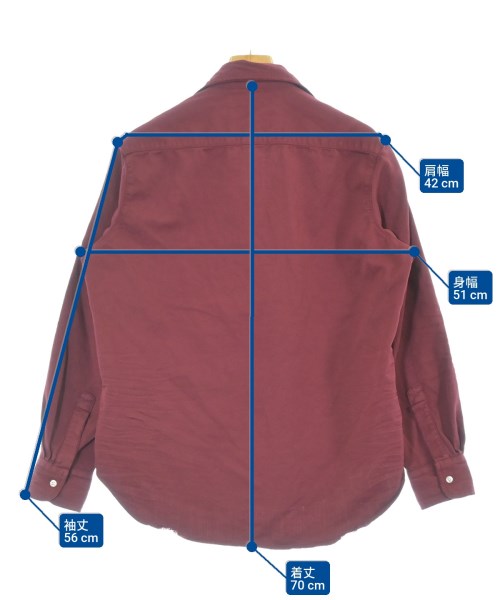 Frank&Eileen（フランクアンドアイリーン）カジュアルシャツ 赤 サイズ:XS レディース/2200631150596