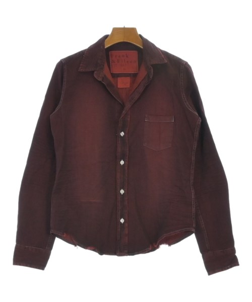 Frank&Eileen(フランクアンドアイリーン)カジュアルシャツ 赤 サイズ:XS/2200631150718
