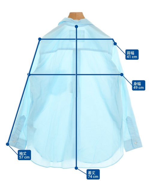 Frank&Eileen（フランクアンドアイリーン）カジュアルシャツ 青 サイズ:S レディース/2200631156666