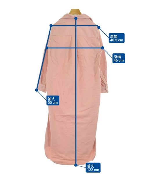 Frank&Eileen（フランクアンドアイリーン）シャツワンピース ピンク サイズ:XS レディース/2200631163756