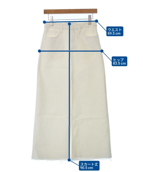 Frank&Eileen（フランクアンドアイリーン）ロング・マキシ丈スカート 白 サイズ:25(S位) レディース/2200631172871