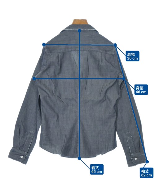 Frank&Eileen（フランクアンドアイリーン）カジュアルシャツ 紺 サイズ:XS レディース/2200631173083