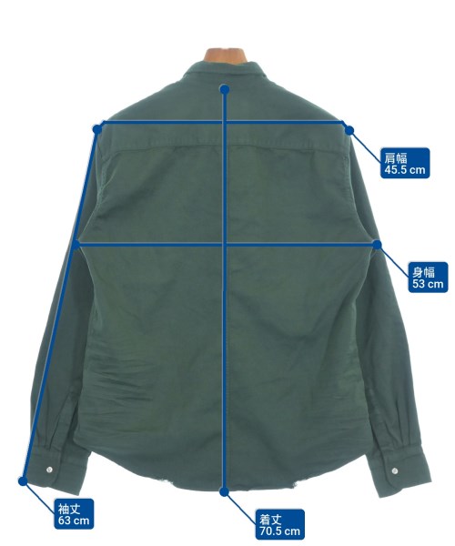 Frank&Eileen（フランクアンドアイリーン）カジュアルシャツ 緑 サイズ:S メンズ/2200631173441