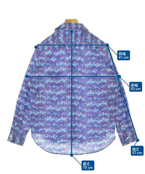 Frank&Eileen（フランクアンドアイリーン）カジュアルシャツ 青 サイズ:XS メンズ/2200631174875