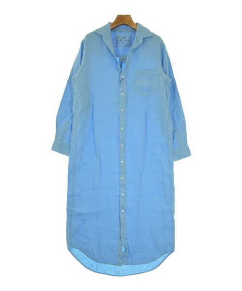 Frank&Eileen(フランクアンドアイリーン)シャツワンピース 青 サイズ:S/2200631174905