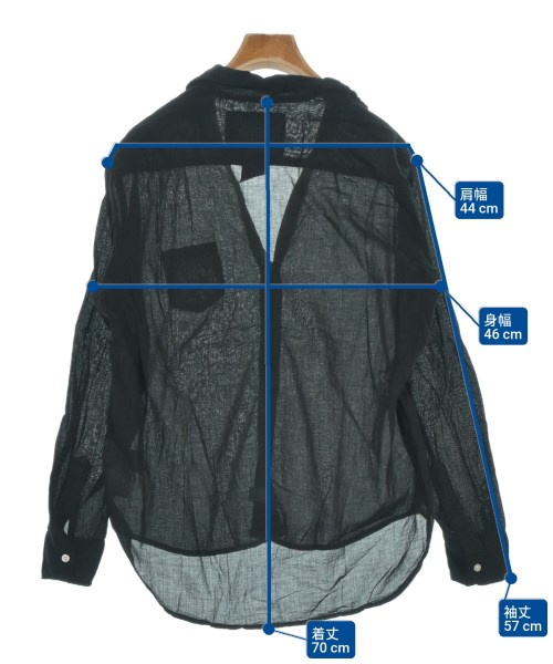 Frank&Eileen（フランクアンドアイリーン）カジュアルシャツ 黒 サイズ:XS レディース/2200631182665