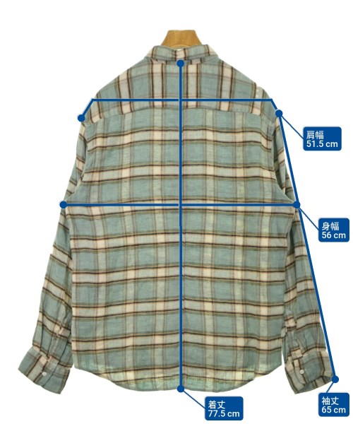 Frank&Eileen（フランクアンドアイリーン）カジュアルシャツ 青 サイズ:L メンズ/2200631183877