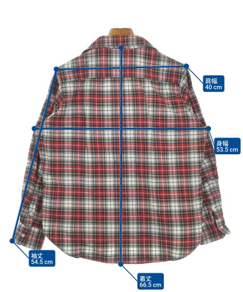 Frank&Eileen（フランクアンドアイリーン）カジュアルシャツ 赤 サイズ:XS レディース/2200631184447