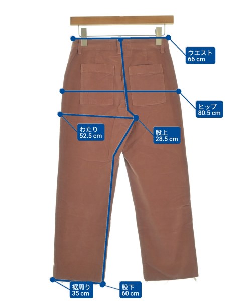 Frank&Eileen（フランクアンドアイリーン）クロップドパンツ 茶 サイズ:0(XS位) レディース/2200631191308