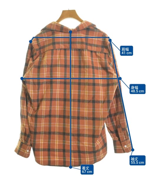 Frank&Eileen（フランクアンドアイリーン）カジュアルシャツ 茶 サイズ:XS レディース/2200631191827