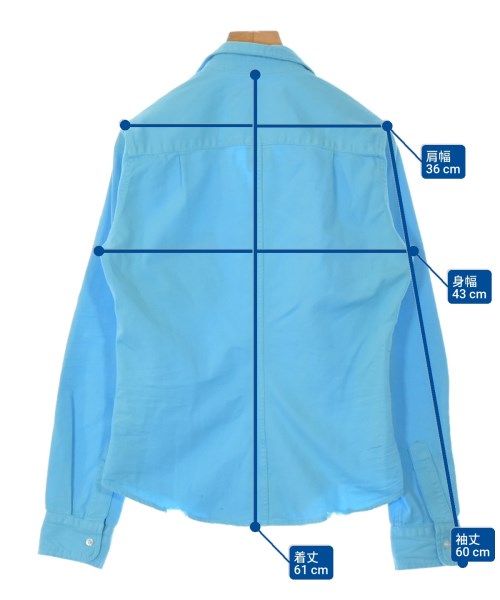 Frank&Eileen（フランクアンドアイリーン）カジュアルシャツ 青 サイズ:XS レディース/2200631191896