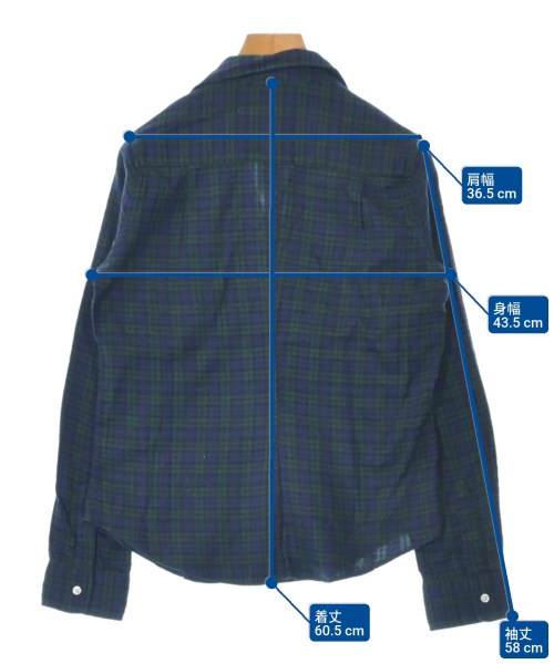 Frank&Eileen（フランクアンドアイリーン）カジュアルシャツ 紺 サイズ:XS レディース/2200631191919