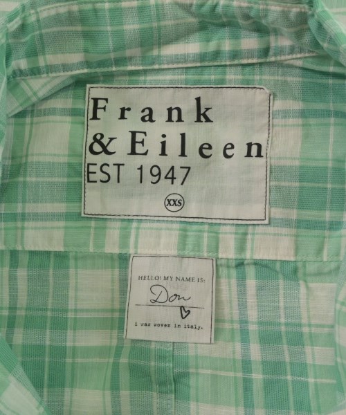 Frank&Eileen（フランクアンドアイリーン）カジュアルシャツ 緑 サイズ:XXS メンズ/2200631191971
