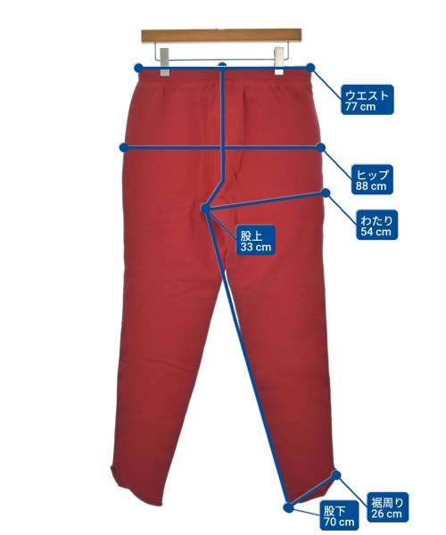 Frank&Eileen（フランクアンドアイリーン）スウェットパンツ 赤 サイズ:S レディース/2200631196532