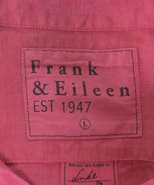 Frank&Eileen（フランクアンドアイリーン）カジュアルシャツ ピンク サイズ:L メンズ/2200631199755