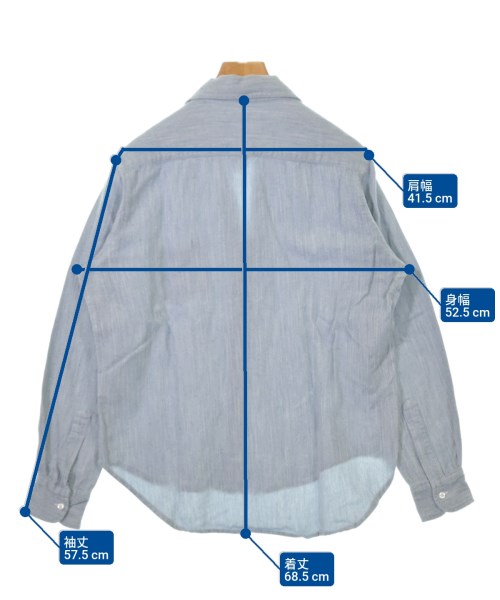 Frank&Eileen（フランクアンドアイリーン）カジュアルシャツ 青 サイズ:XXS レディース/2200618217052