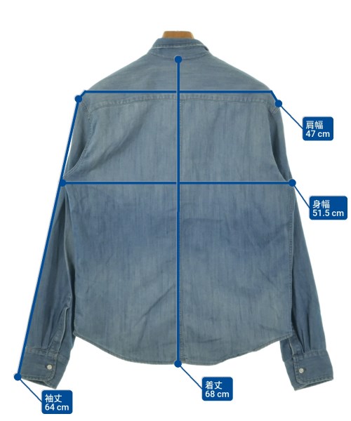 Frank&Eileen（フランクアンドアイリーン）カジュアルシャツ 青 サイズ:XS メンズ/2200618949199